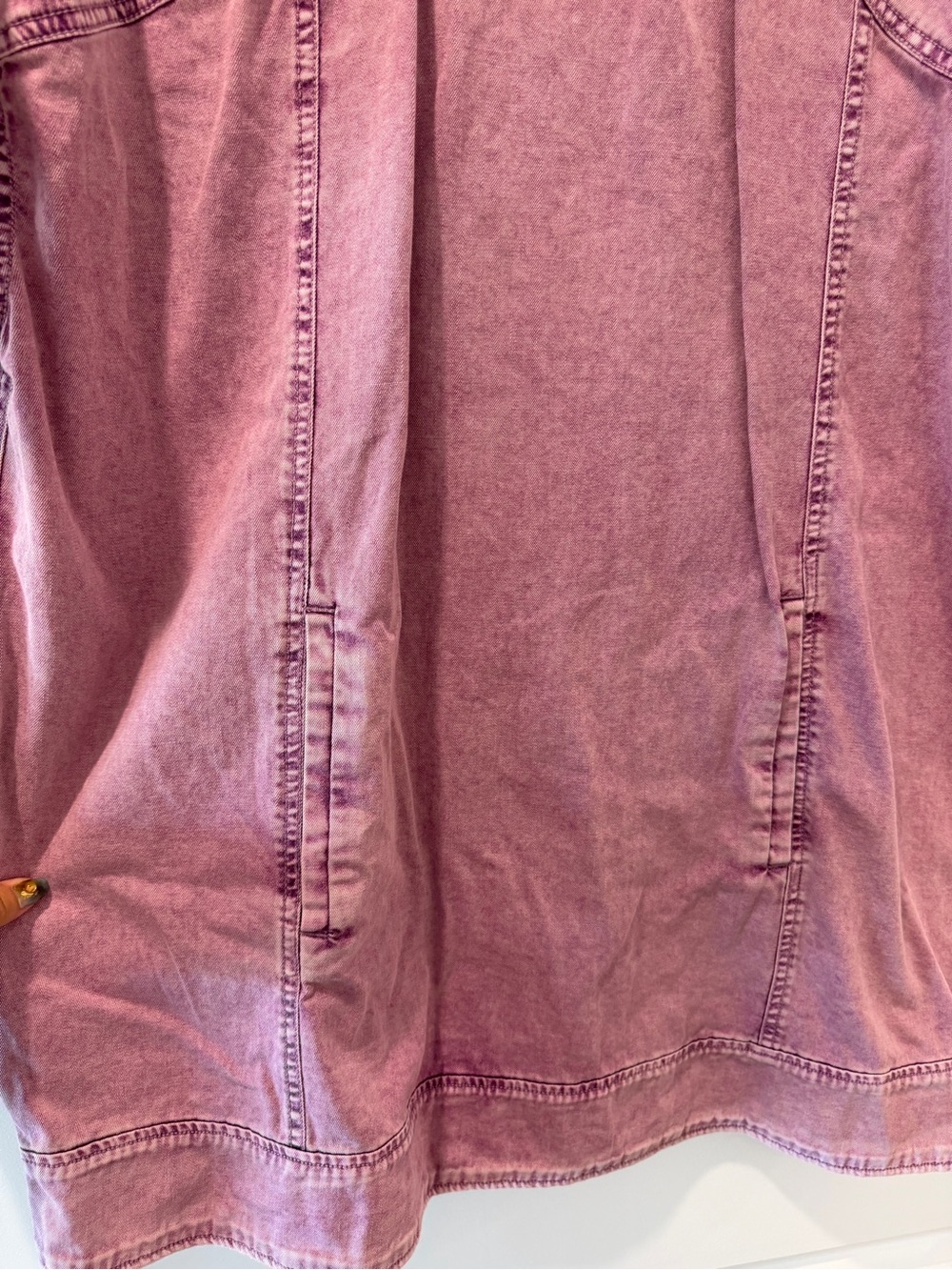 Free people washed women’s purple mini dress - Picture 5 of 7